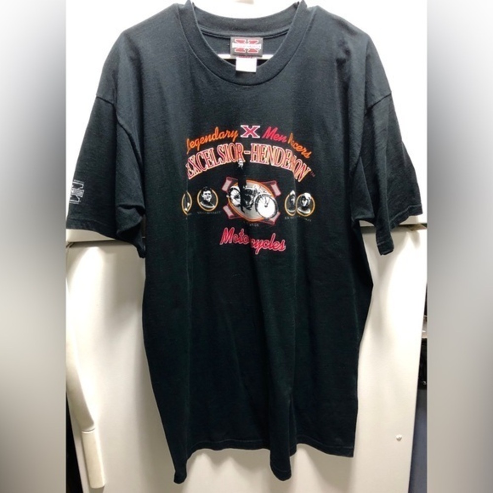 🪺Excelsior Henderson Legendary Racers Black Motorcycle T-shirt